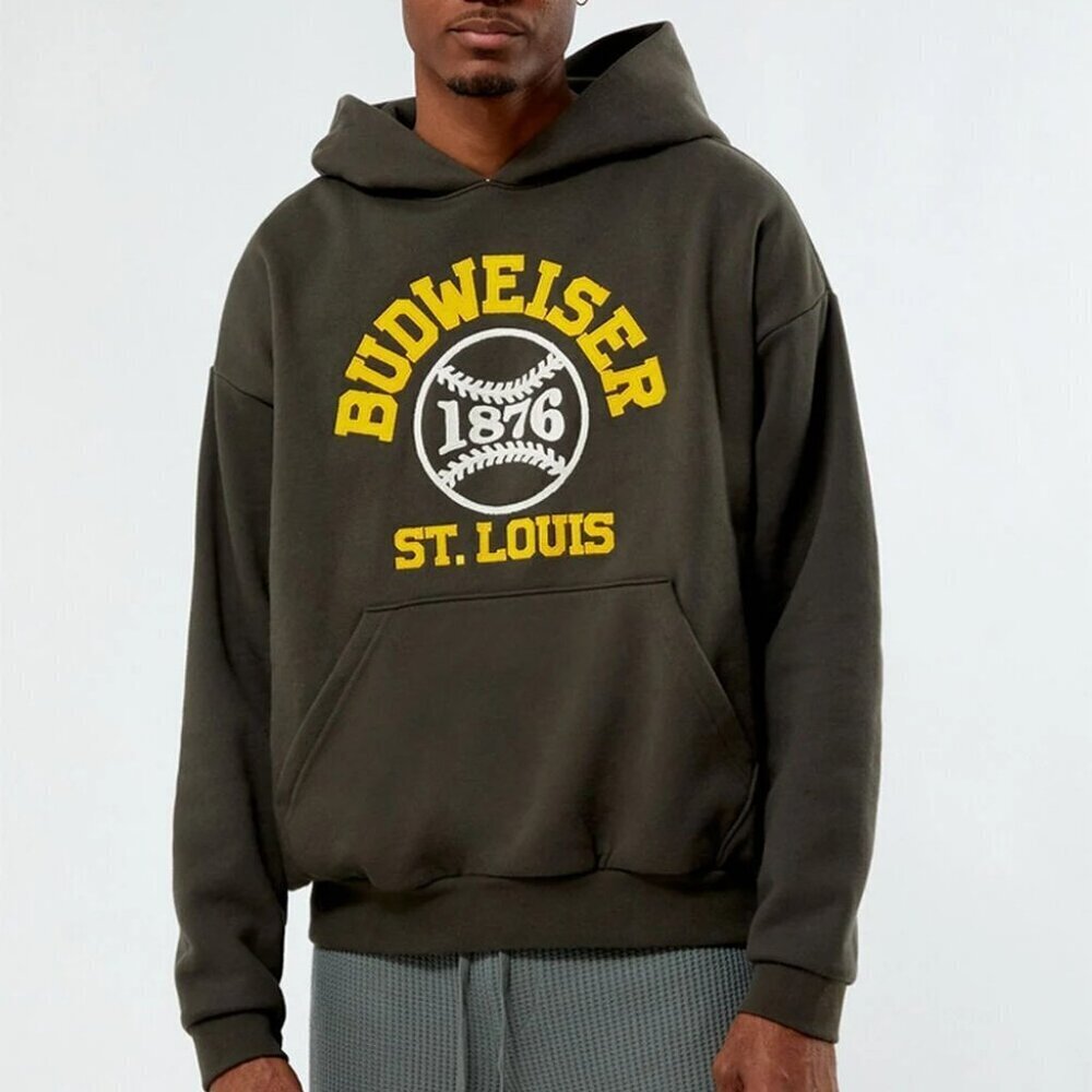 Budweiser by PacSun Big League Hoodie St. Louis 1876 Baseball - Size XL